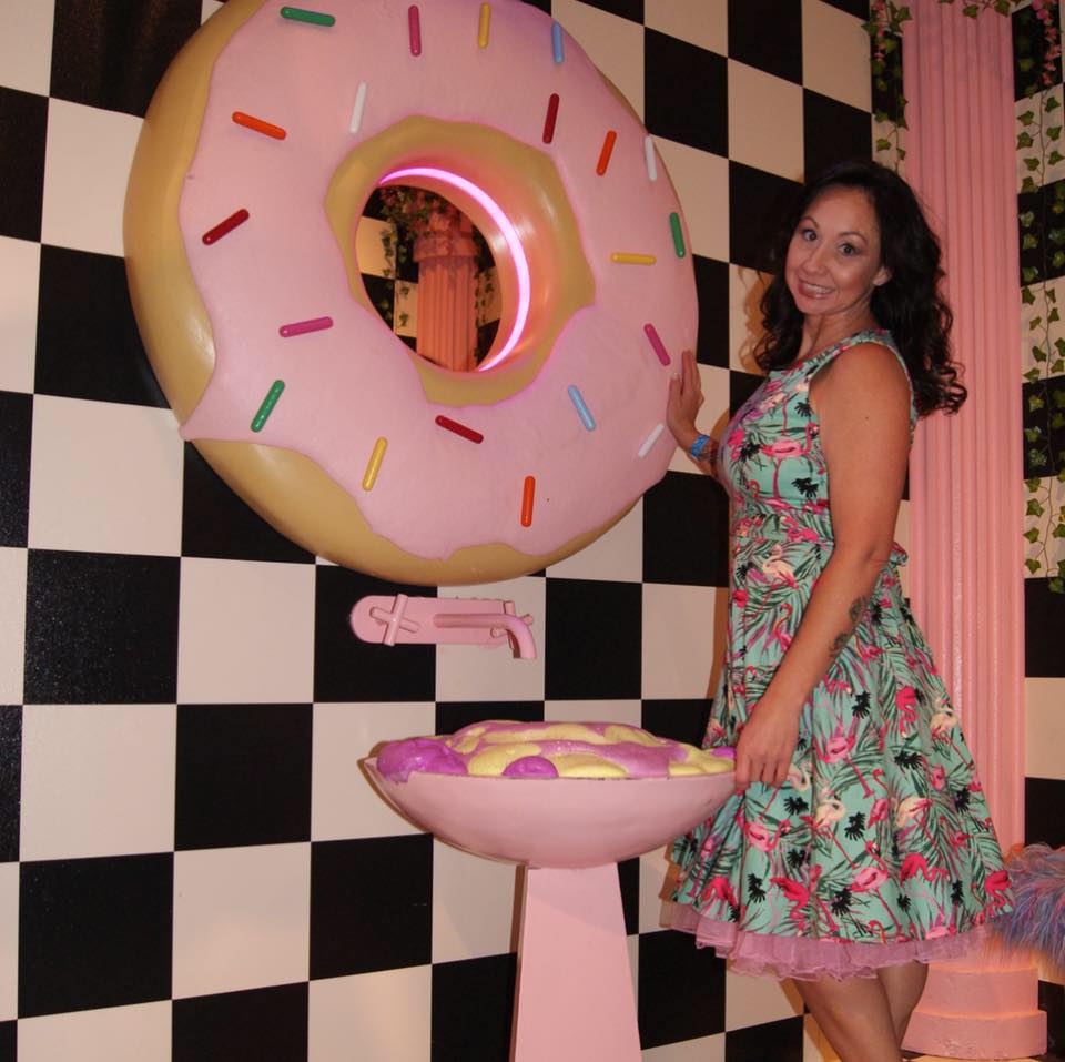 Peyton at salon display